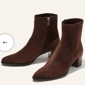 Margaux handmade Chocolate Suede ankle boots